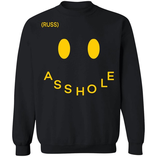Russ Merch Asshole Tee Black Russ Merch Asshole Tee Black