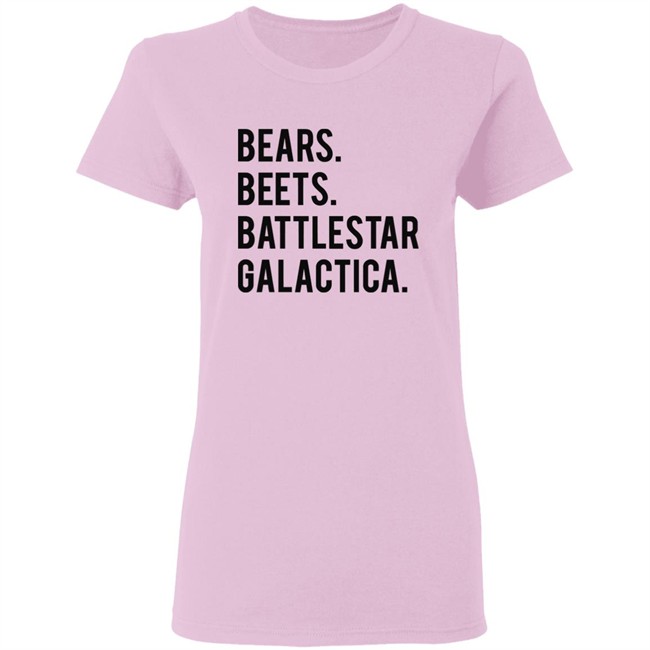 Crawfish are food not friends! - Bears beets battlestar galactica shirt black