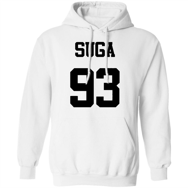 BTS New Logo Suga 93 Hoodie Long Sleeve Jumper Jin Suga 93 J-Hope RM Jimin V Jung Kook (S, White-93-suga) BTS New Logo Suga 93 Hoodie Long Sleeve Jumper Jin Suga 93 J-Hope RM Jimin V Jung Kook (S, White-93-suga)