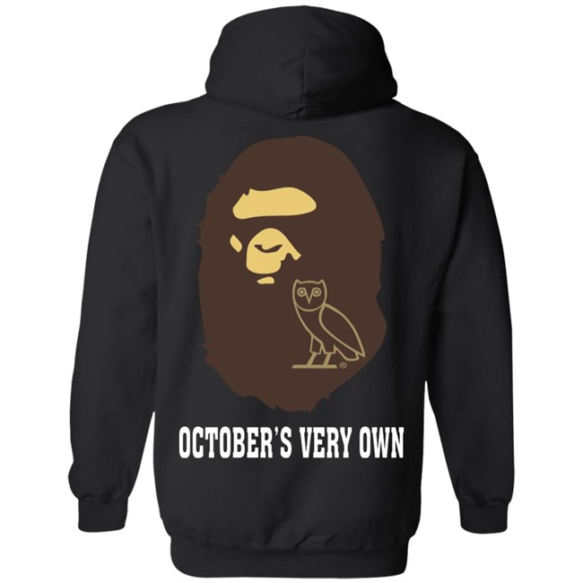 BAPE x OVO Pullover Hoodie Black