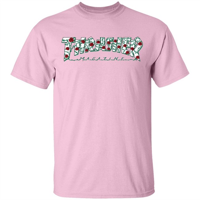 Thrasher Roses Pink Hoodie Thrasher Roses Pink Hoodie