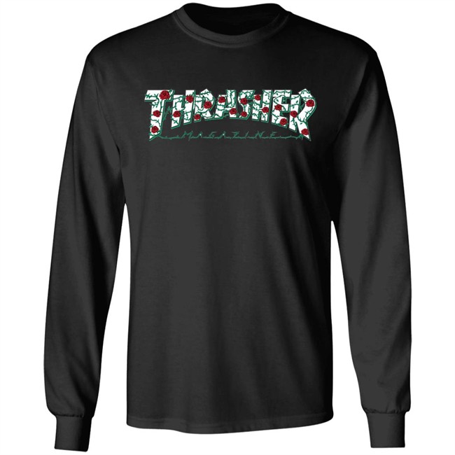 Thrasher Roses Pink Hoodie Thrasher Roses Pink Hoodie