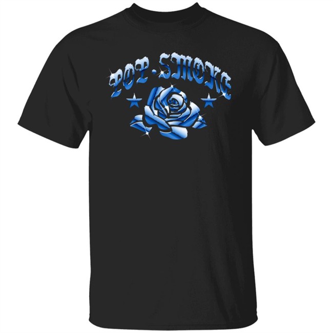 Pop Smoke Blue Rose T Shirt