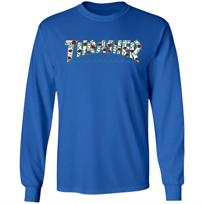Thrasher Roses Pink Hoodie Thrasher Roses Pink Hoodie