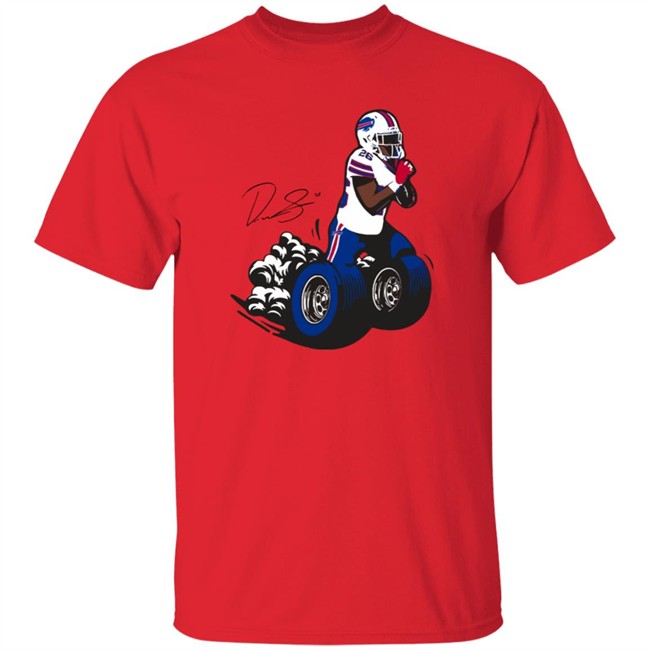 Buffalo Bills Fan Box Devin Singletary Motor Shirt