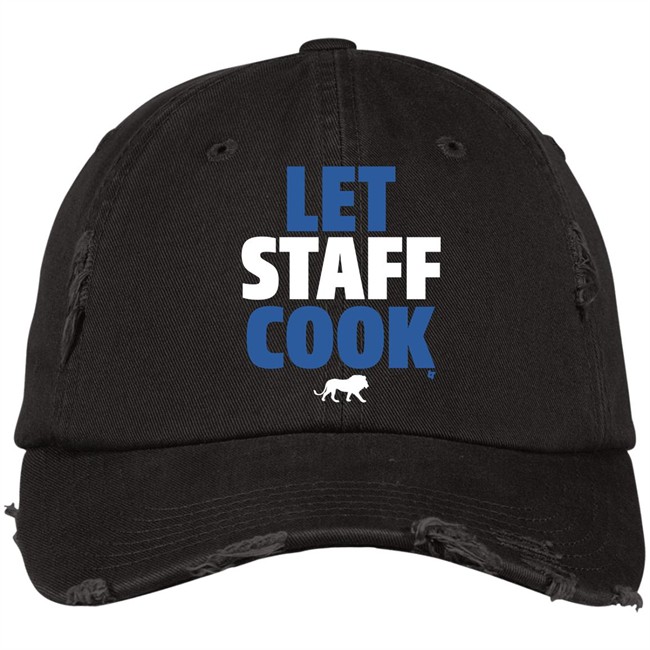 Breaking T New Detroit Lions Hat Let Staff Cook Embroidered Hat