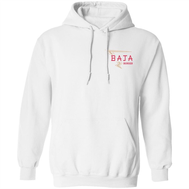 Baja East Bi-Level Hoodie with Baja Burger