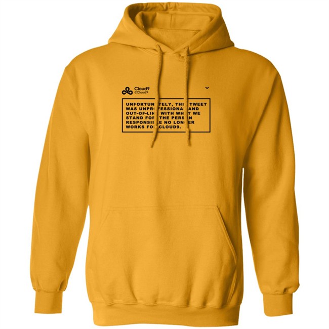 Cloud9 C9 Mateus This Tweet Was Unprofessional T Shirt Cloud9 C9 Mateus This Tweet Was Unprofessional T Shirt