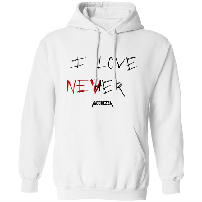 I love never hoodie