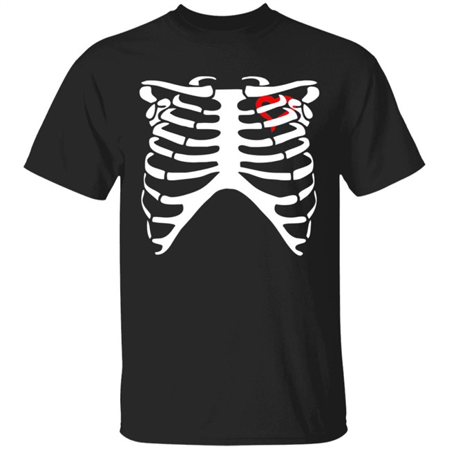 Diy Skeleton Heart Tee Shirt
