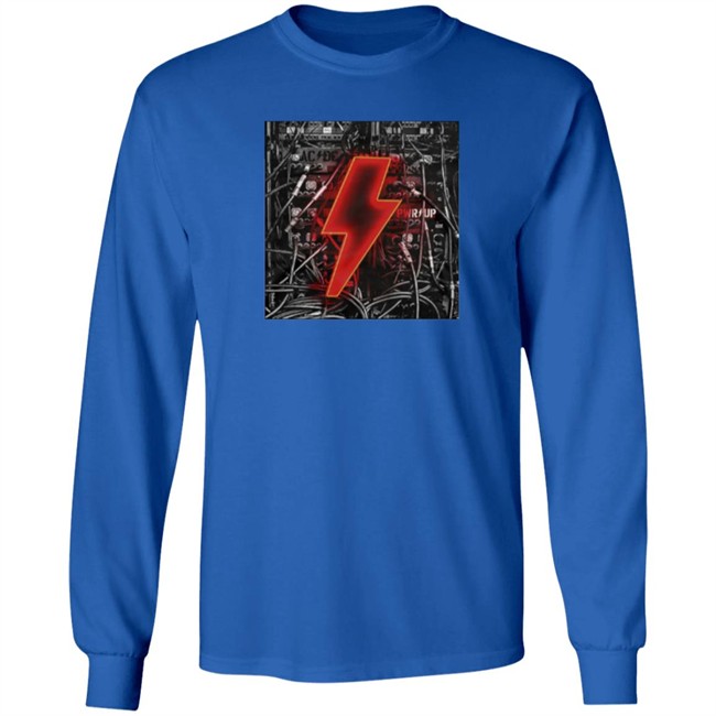 Acdc Merch Bolt N Wires Black T Shirt Acdc Merch Bolt N Wires Black T Shirt