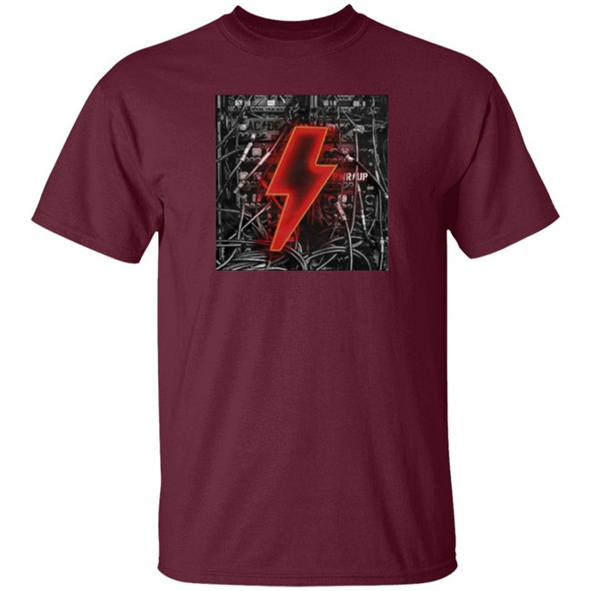 Acdc Merch Bolt N Wires Black Hoodie Acdc Merch Bolt N Wires Black Hoodie