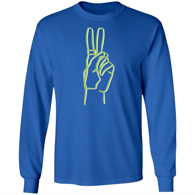Riley Hubatka Merch Neon Peace Hoodie Riley Hubatka Merch Neon Peace Hoodie