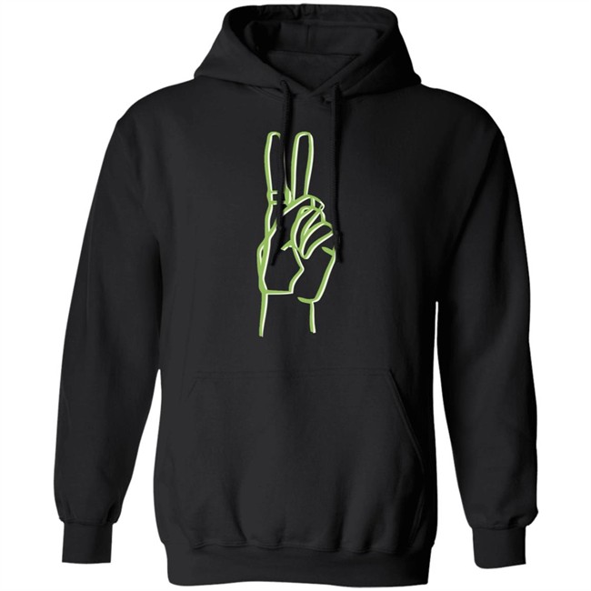 Riley Hubatka Merch Neon Peace Hoodie Riley Hubatka Merch Neon Peace Hoodie