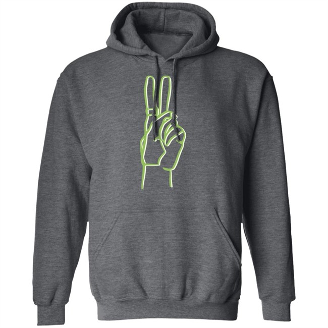 Riley Hubatka Merch Neon Peace Hoodie Riley Hubatka Merch Neon Peace Hoodie