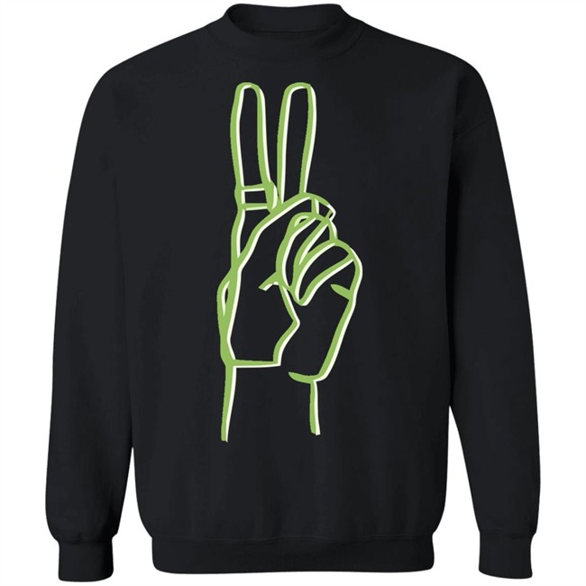 Riley Hubatka Merch Neon Peace Hoodie Riley Hubatka Merch Neon Peace Hoodie