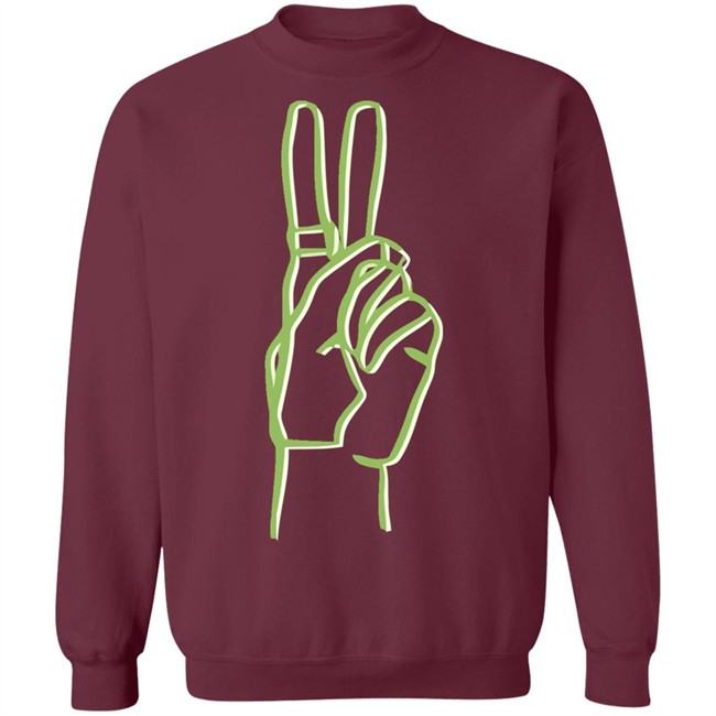 Riley Hubatka Merch Neon Peace Hoodie Riley Hubatka Merch Neon Peace Hoodie