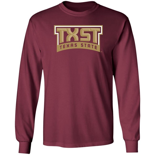 Texas State University Short Sleeve T Shirt TXST Texas State Tee Texas State University Short Sleeve T Shirt TXST Texas State Tee