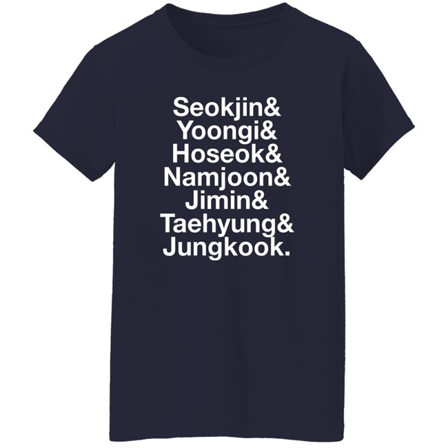 Brian Tong Seokjin Yoongi Hoseok Namjoon Jimin Taehyung Jungkook Shirt Brian Tong Seokjin Yoongi Hoseok Namjoon Jimin Taehyung Jungkook Shirt