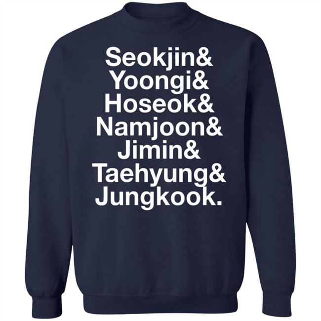Brian Tong Seokjin Yoongi Hoseok Namjoon Jimin Taehyung Jungkook Shirt Brian Tong Seokjin Yoongi Hoseok Namjoon Jimin Taehyung Jungkook Shirt