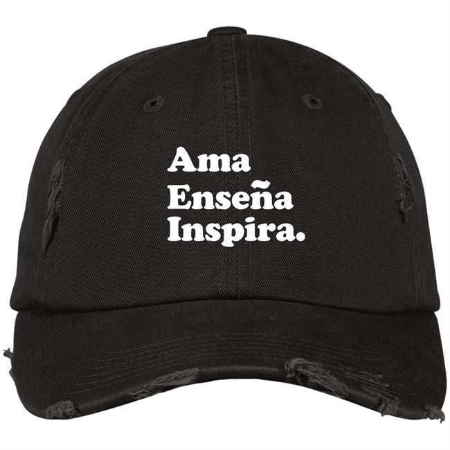 Ama Ensena Inspira Hat Spanish Latina Clothing Chicana