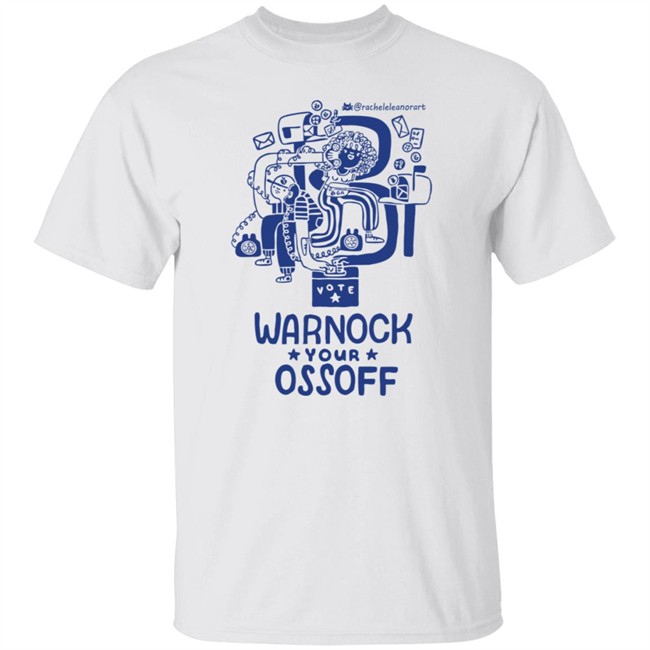 Illustrated Warnock Your Ossoff Tee Shirt