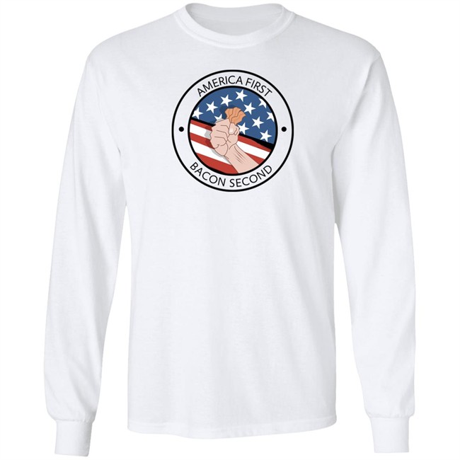 Pop Grape Merch Patriotic USA America First Bacon second Unisex Jersey T Shirt Pop Grape Merch Patriotic USA America First Bacon second Unisex Jersey T Shirt