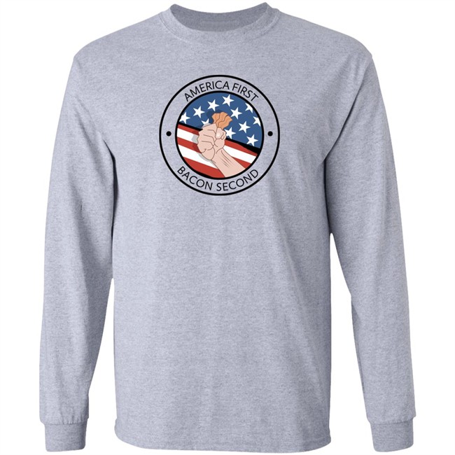 Pop Grape Merch Patriotic USA America First Bacon second Unisex Jersey T Shirt Pop Grape Merch Patriotic USA America First Bacon second Unisex Jersey T Shirt