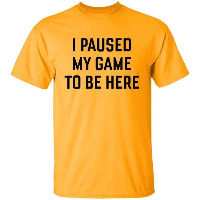 Mystalthinker I Paused My Game To Be Here Shirt Mystalthinker I Paused My Game To Be Here Shirt