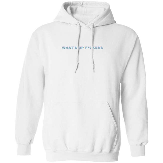 Sadie Crowell What's Up White Hoodie