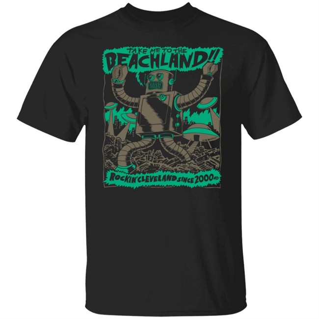 Beachlandballroom Beachland Robot T Shirt