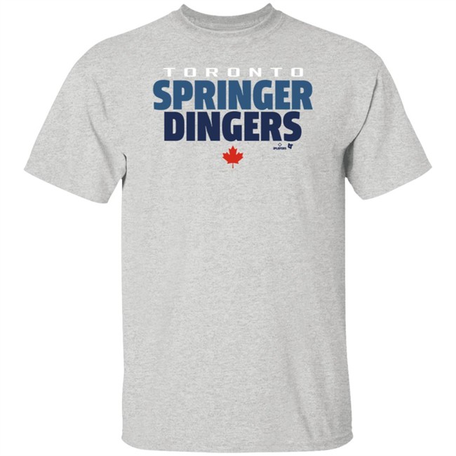 Breakingt Toronto Springer Dingers Toronto Blue Jays George Springer Tee Shirt
