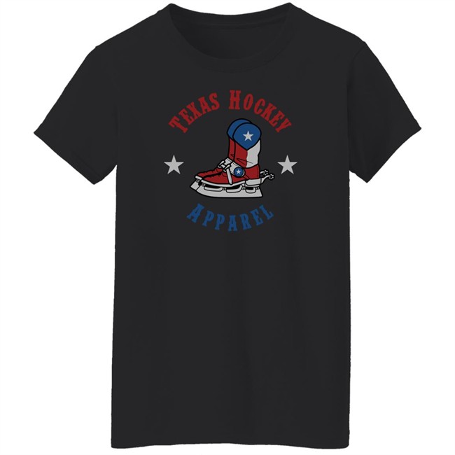 Texas Hockey Apparel The Black New Boot Goofin Tee Shirt Texas Hockey Apparel The Black New Boot Goofin Tee Shirt