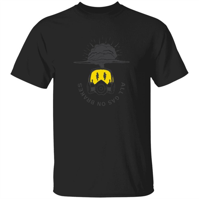 All Gas No Brakes Merch Smiley Mask Tee