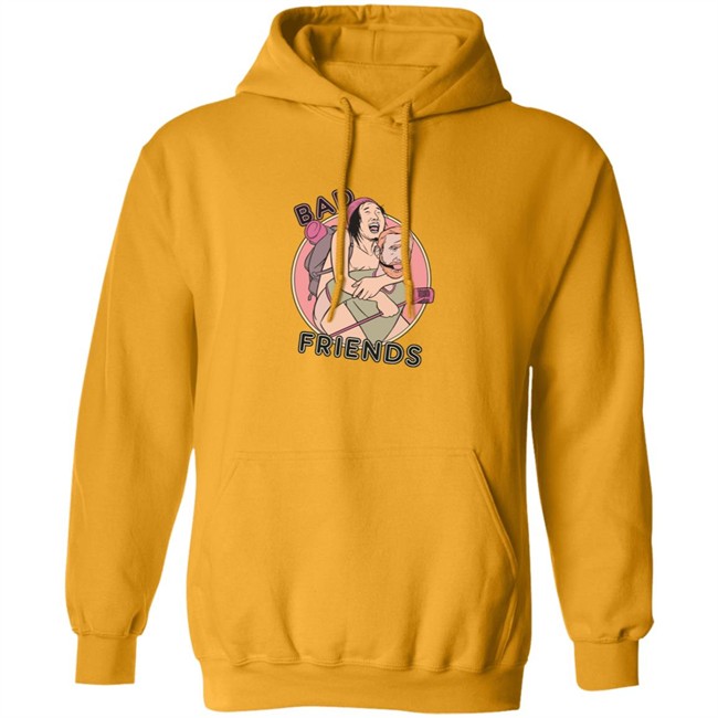 Bad Friends Andrew Santino Piggy Back Tee Shirt Bad Friends Andrew Santino Piggy Back Tee Shirt