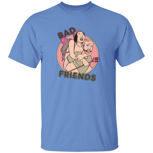 Bad Friends Andrew Santino Piggy Back Tee Shirt Bad Friends Andrew Santino Piggy Back Tee Shirt