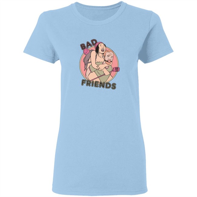 Bad Friends Andrew Santino Piggy Back Tee Shirt Bad Friends Andrew Santino Piggy Back Tee Shirt