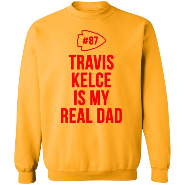 Travis Kelce Is My Real Dad Bodysuit Baby Shirt Travis Kelce Is My Real Dad Bodysuit Baby Shirt