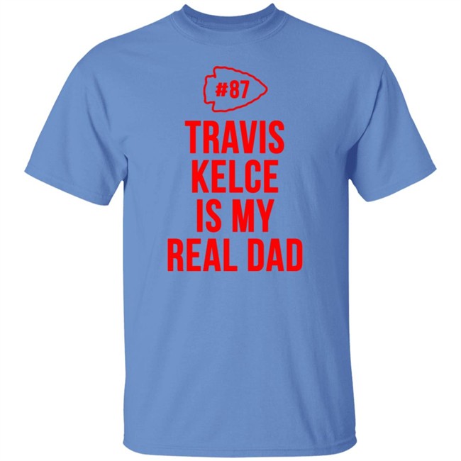 Travis Kelce Is My Real Dad Bodysuit Baby Shirt Travis Kelce Is My Real Dad Bodysuit Baby Shirt