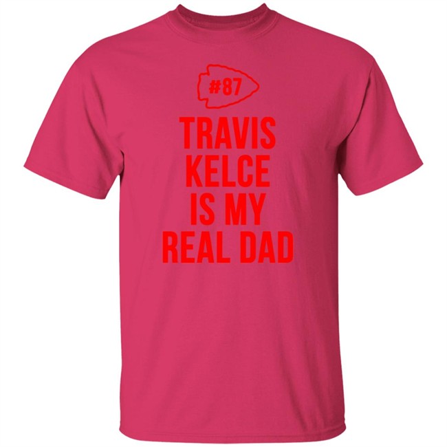 Travis Kelce Is My Real Dad Bodysuit Baby Shirt Travis Kelce Is My Real Dad Bodysuit Baby Shirt
