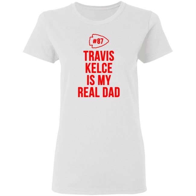 Travis Kelce Is My Real Dad Bodysuit Baby Shirt Travis Kelce Is My Real Dad Bodysuit Baby Shirt