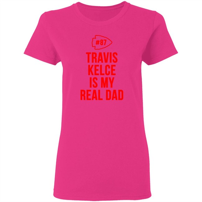 Travis Kelce Is My Real Dad Bodysuit Baby Shirt Travis Kelce Is My Real Dad Bodysuit Baby Shirt
