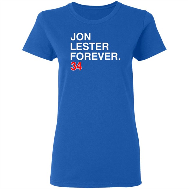 Obvious Shirts Jon Lester Forever 34 Tee Shirt Obvious Shirts Jon Lester Forever 34 Tee Shirt