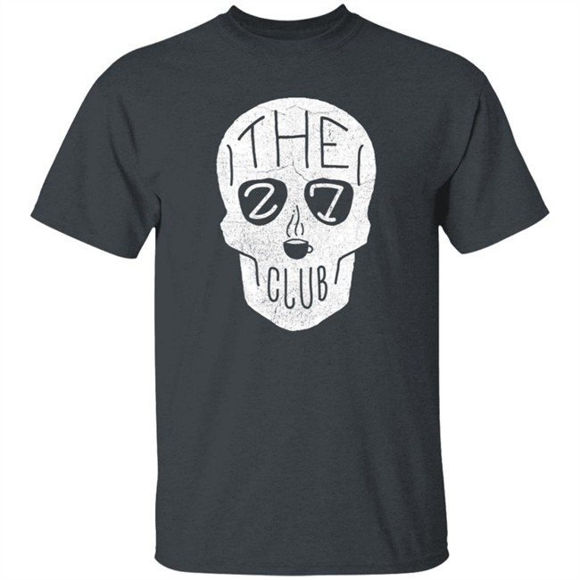 The 27 Club Coffee Skull Logo T Shirt The 27 Club Coffee Skull Logo T Shirt