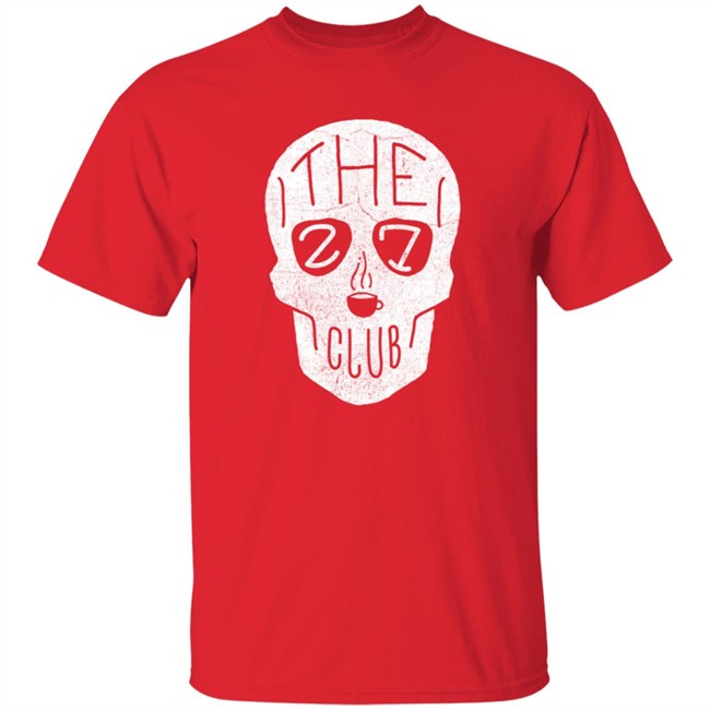 The 27 Club Coffee Skull Logo T Shirt The 27 Club Coffee Skull Logo T Shirt