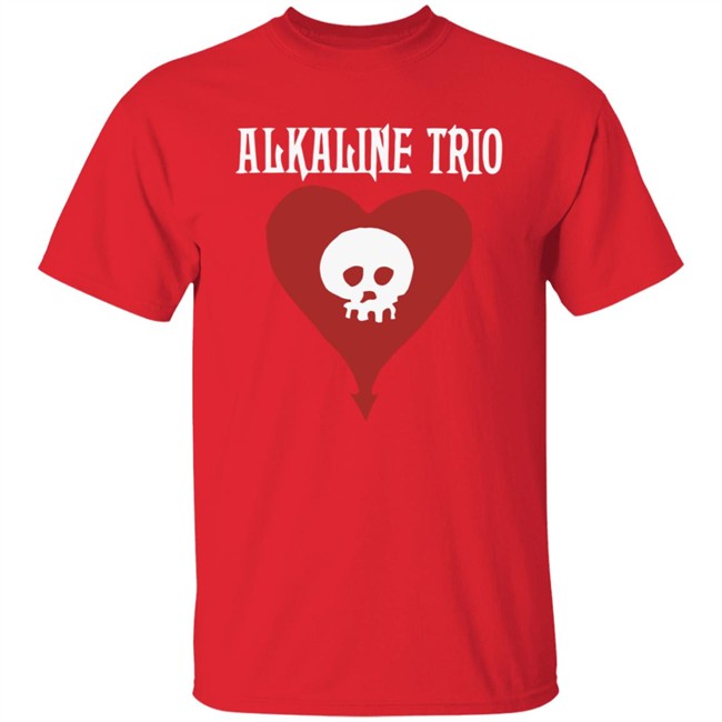 Alkaline Trio Merch Heartskull Shirt Alkaline Trio Merch Heartskull Shirt