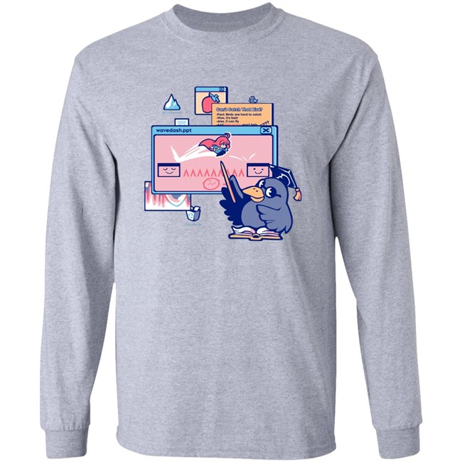 Theyetee Shop Celeste Merch Wavedashing Longsleeve Theyetee Shop Celeste Merch Wavedashing Longsleeve