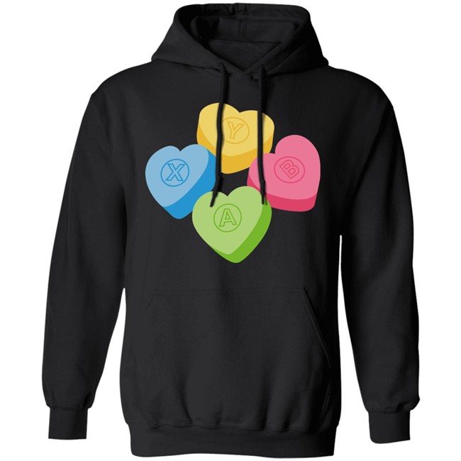 Valentine's Candy Hearts Crew Neck Sweatshirt Valentine's Candy Hearts Crew Neck Sweatshirt