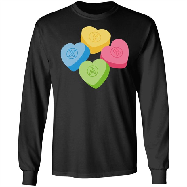 Valentine's Candy Hearts Crew Neck Sweatshirt Valentine's Candy Hearts Crew Neck Sweatshirt