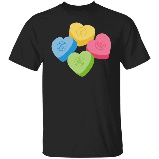 Valentine's Candy Hearts Crew Neck Sweatshirt Valentine's Candy Hearts Crew Neck Sweatshirt